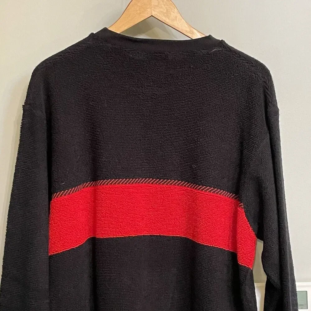 Tricot Gladius Sweater Colorblock Wool Acrylic‎ Pullover Italian Made XLarge NWT